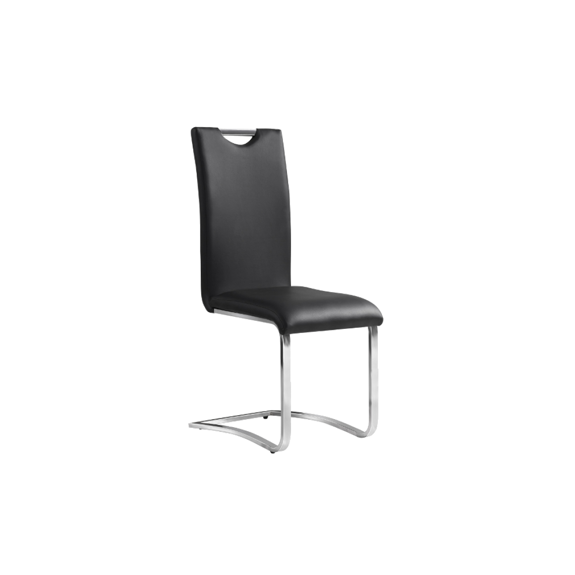 Ac-Deco - Chaise design - H790 - 43 x 42 x 101 cm - Noir - Chaises