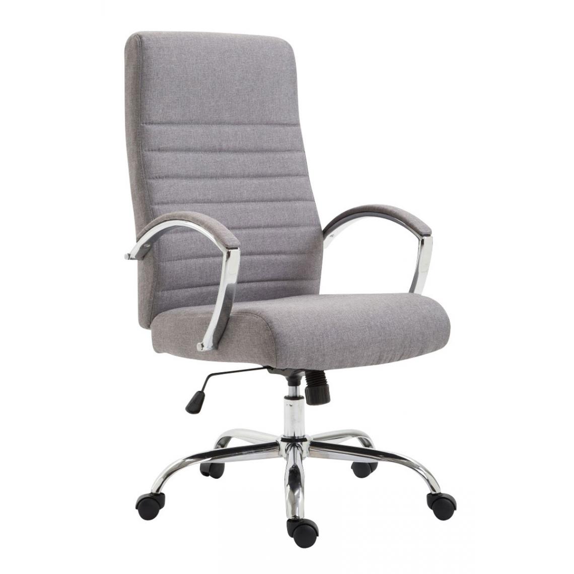 Icaverne - Chic Chaise de bureau tissu collection Dakar couleur gris - Chaises