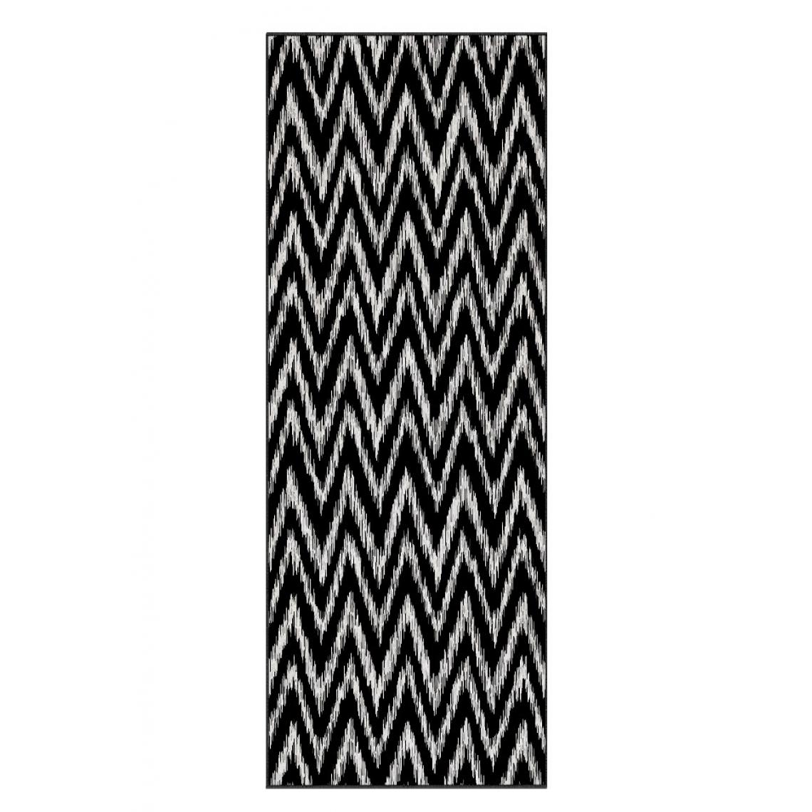 Homemania - HOMEMANIA Tapis décoratif Zebra - Blanc, Noir - 80 x 150 cm - Tapis