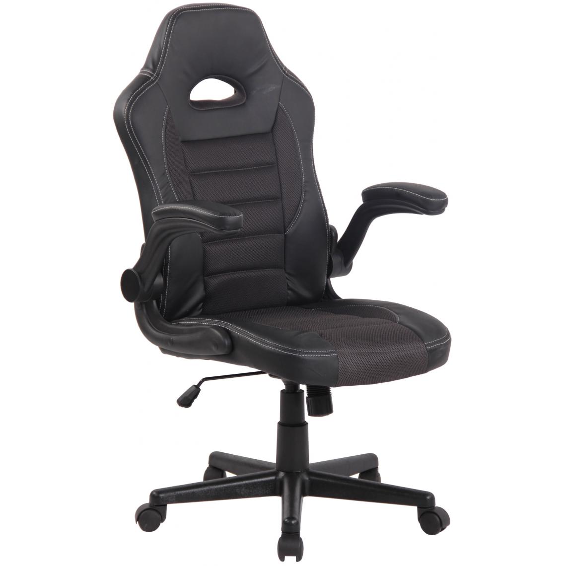 Icaverne - Magnifique Chaise de bureau collection Harare couleur gris-noir - Chaises