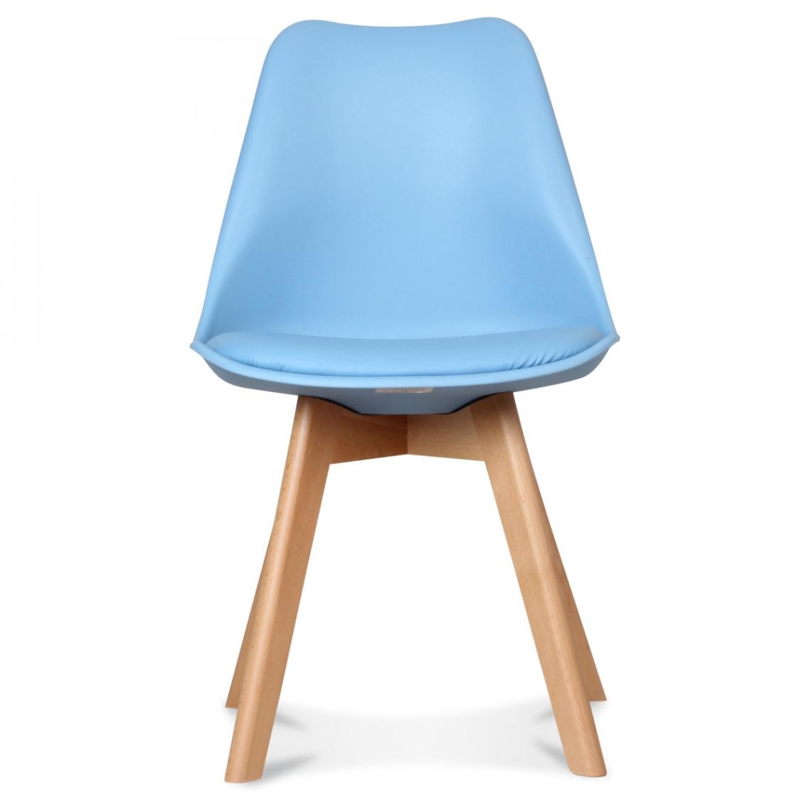 OPJET - Chaise Design Style Scandinave Bleu Clair ESBEN - Chaises