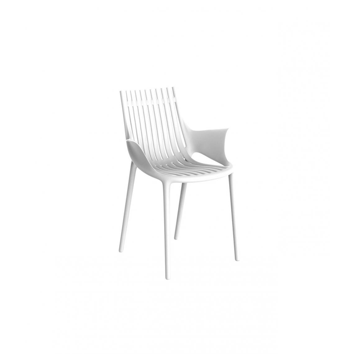 Vondom - Chaise Ibiza avec accoudoirs - blanc - Chaises
