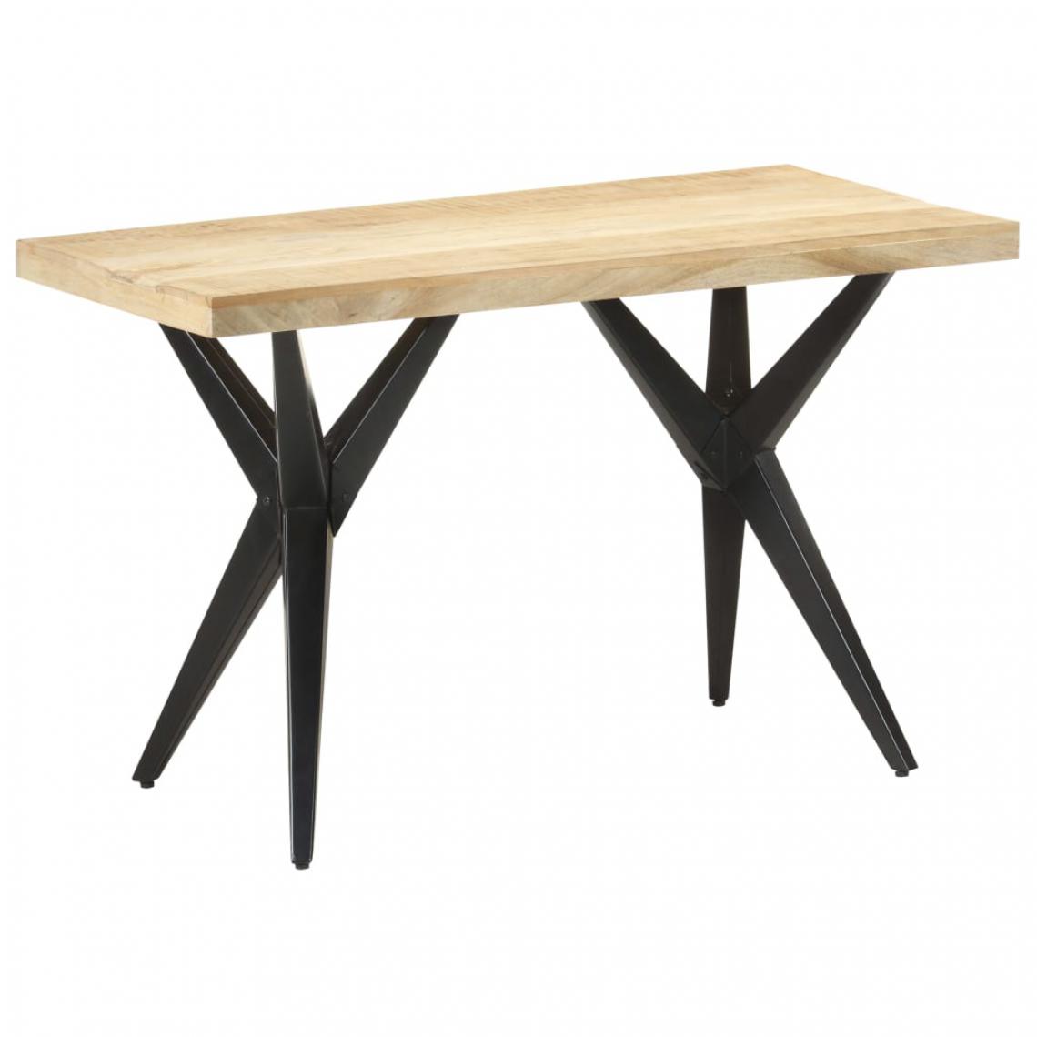 Chunhelife - Table de salle à manger 120x60x76 cm Bois solide de manguier - Tables à manger