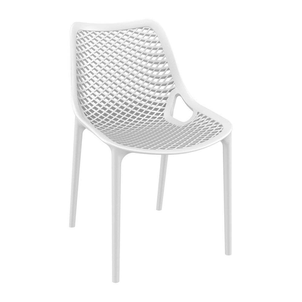 Alterego - Chaise moderne 'BLOW' blanche en matière plastique - Chaises