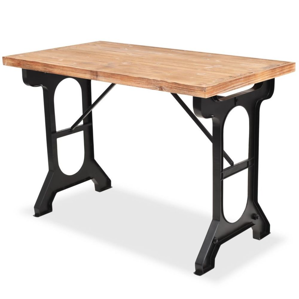 Vidaxl - vidaXL Table de salle à manger Sapin massif Dessus de table en bois - Tables à manger