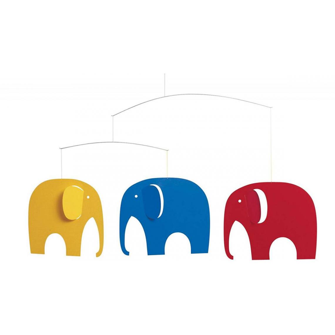 Flensted - Flensted Mobiles Elephant Party multicolore - Objets déco