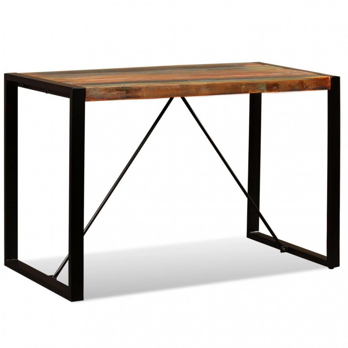 Chunhelife - Table de salle à manger Bois de récupération massif 120 cm - Tables à manger