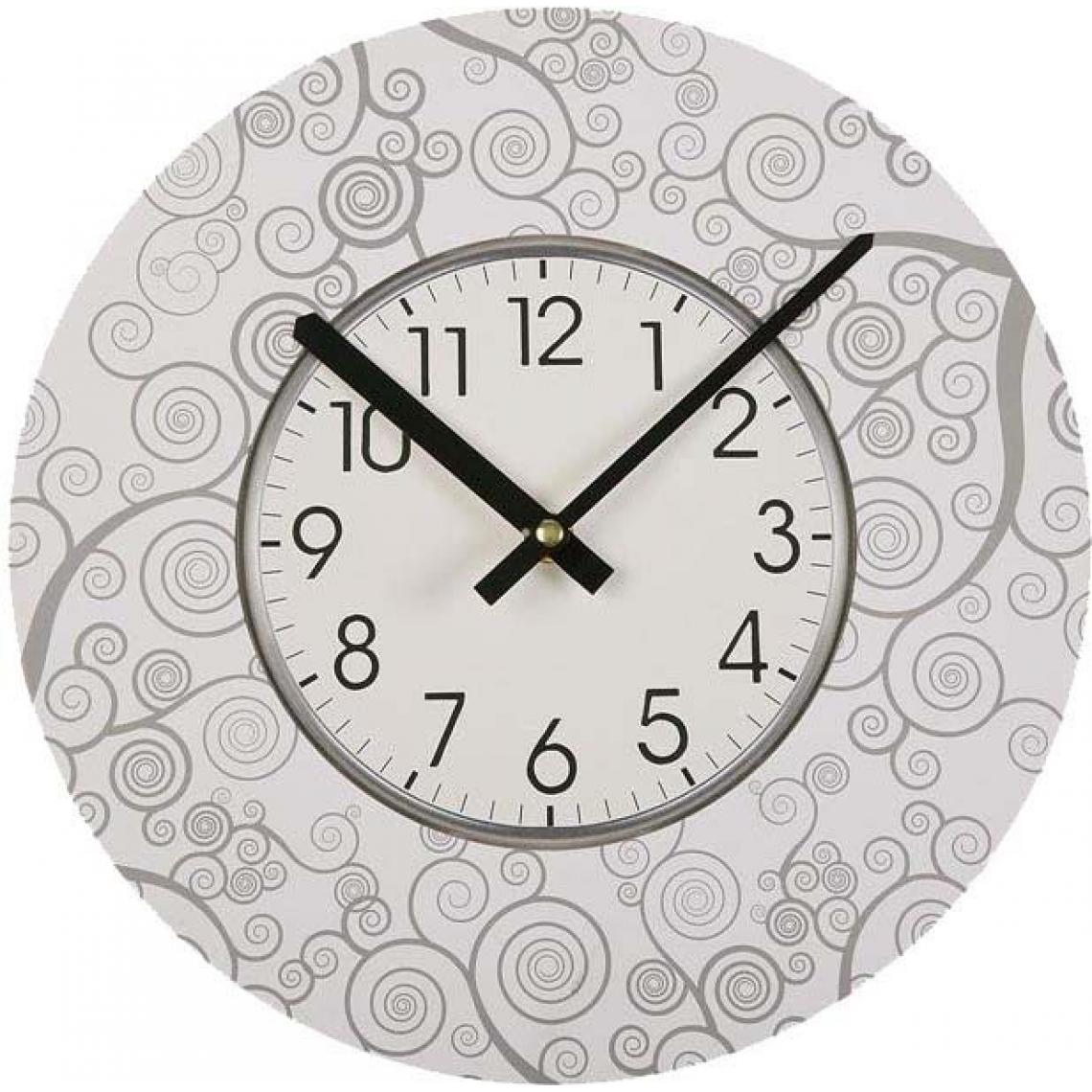 VERSA - Horloge en bois avec imprimés Reversy 29 cm - Horloges, pendules