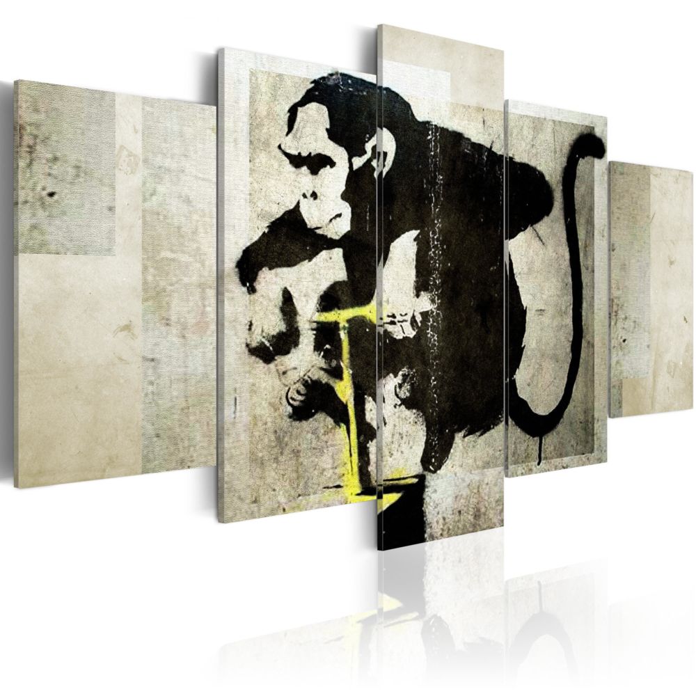 Bimago - Tableau - Monkey TNT Detonator (Banksy) - Décoration, image, art | Art urbain | - Tableaux, peintures