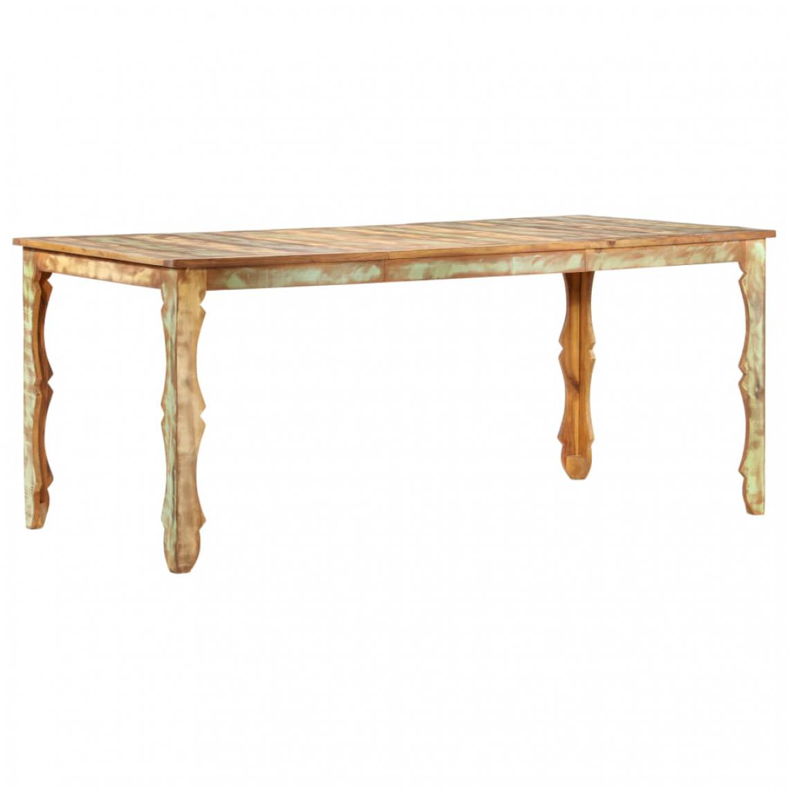 Icaverne - Splendide Tables serie Niamey Table de salle à manger 180x90x76cm Bois de récupération solide - Tables à manger