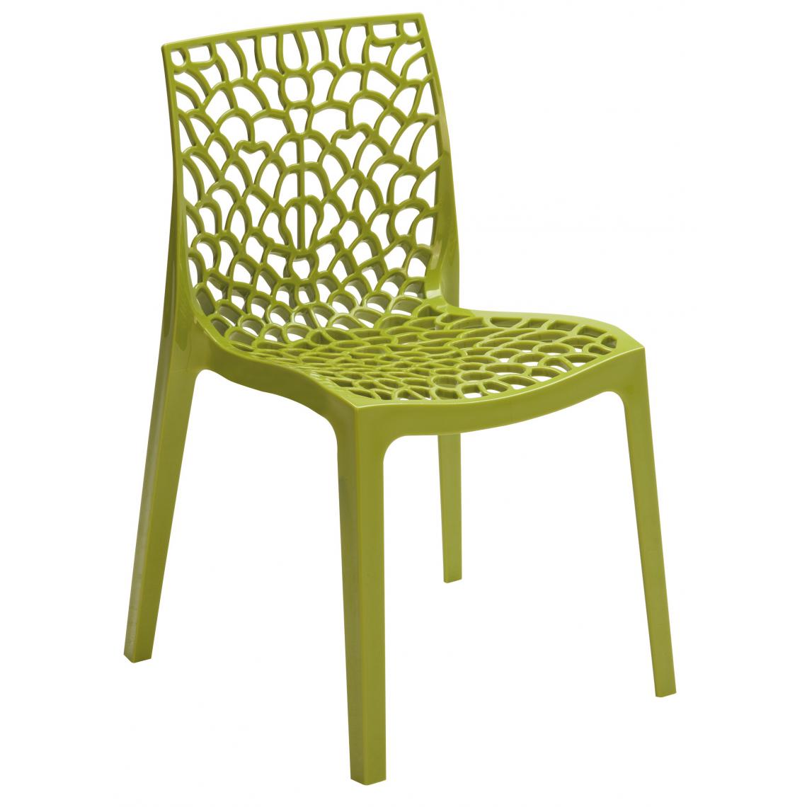 3S. x Home - Chaise Design Verte Anis GRUYER - Chaises