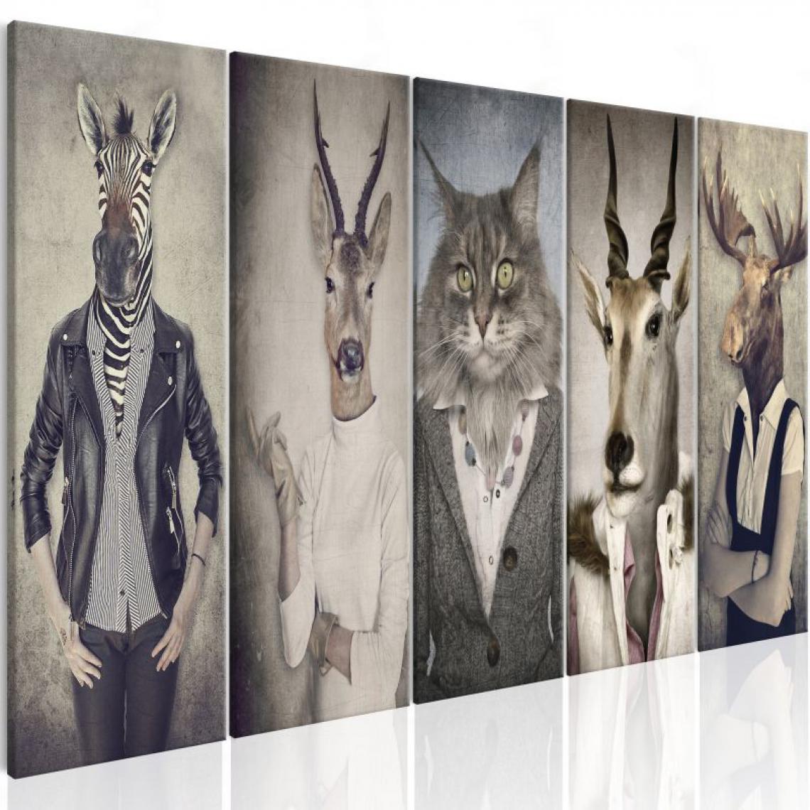 Artgeist - Tableau - Animal Masks I .Taille : 225x90 - Tableaux, peintures