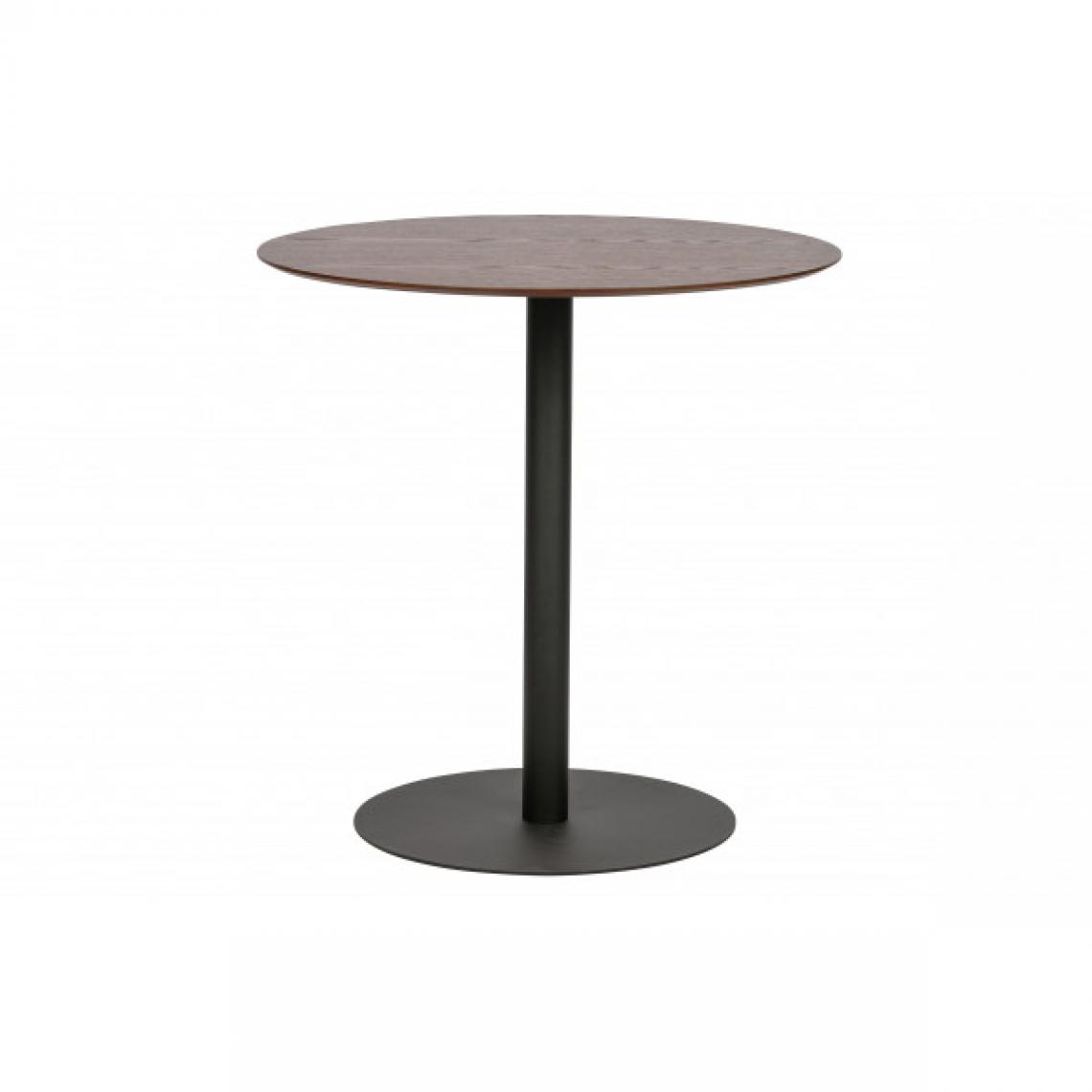 Mathi Design - ODIN - Table de repas ronde D75 cm noyer - Tables à manger