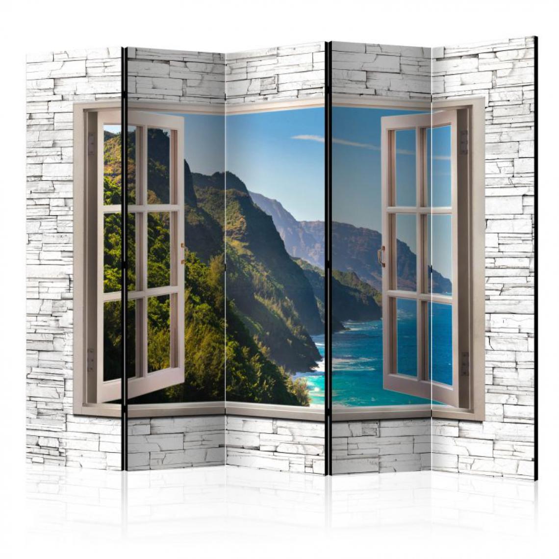Artgeist - Paravent 5 volets - Seaside Hills II [Room Dividers] .Taille : 225x172 - Paravents