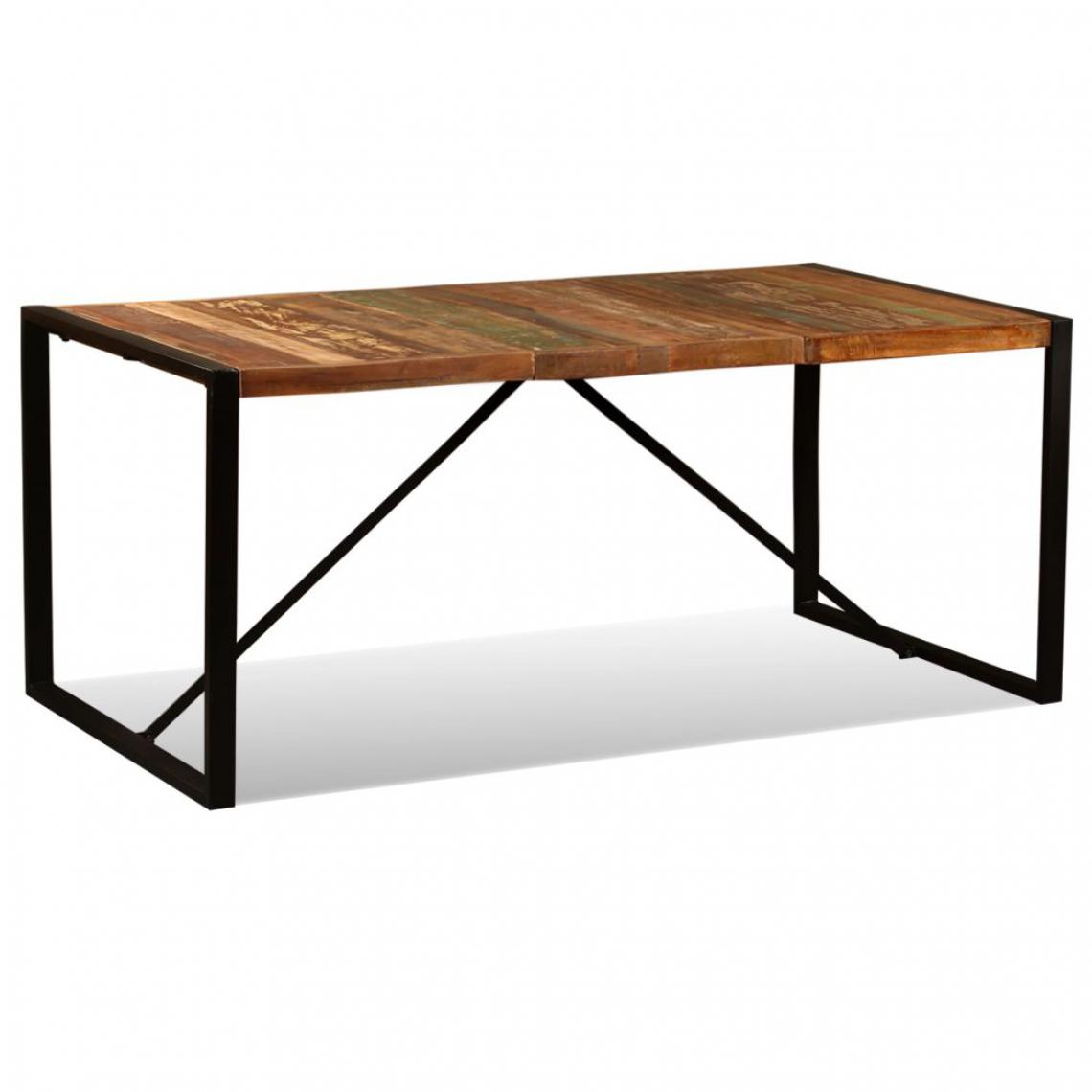 Chunhelife - Table de salle à manger Bois de récupération massif 180 cm - Tables à manger