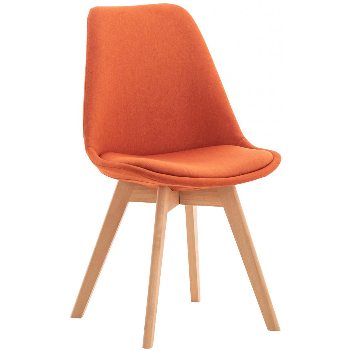 Icaverne - Stylé Chaise en tissu categorie Oulan-Bator couleur Orange - Chaises