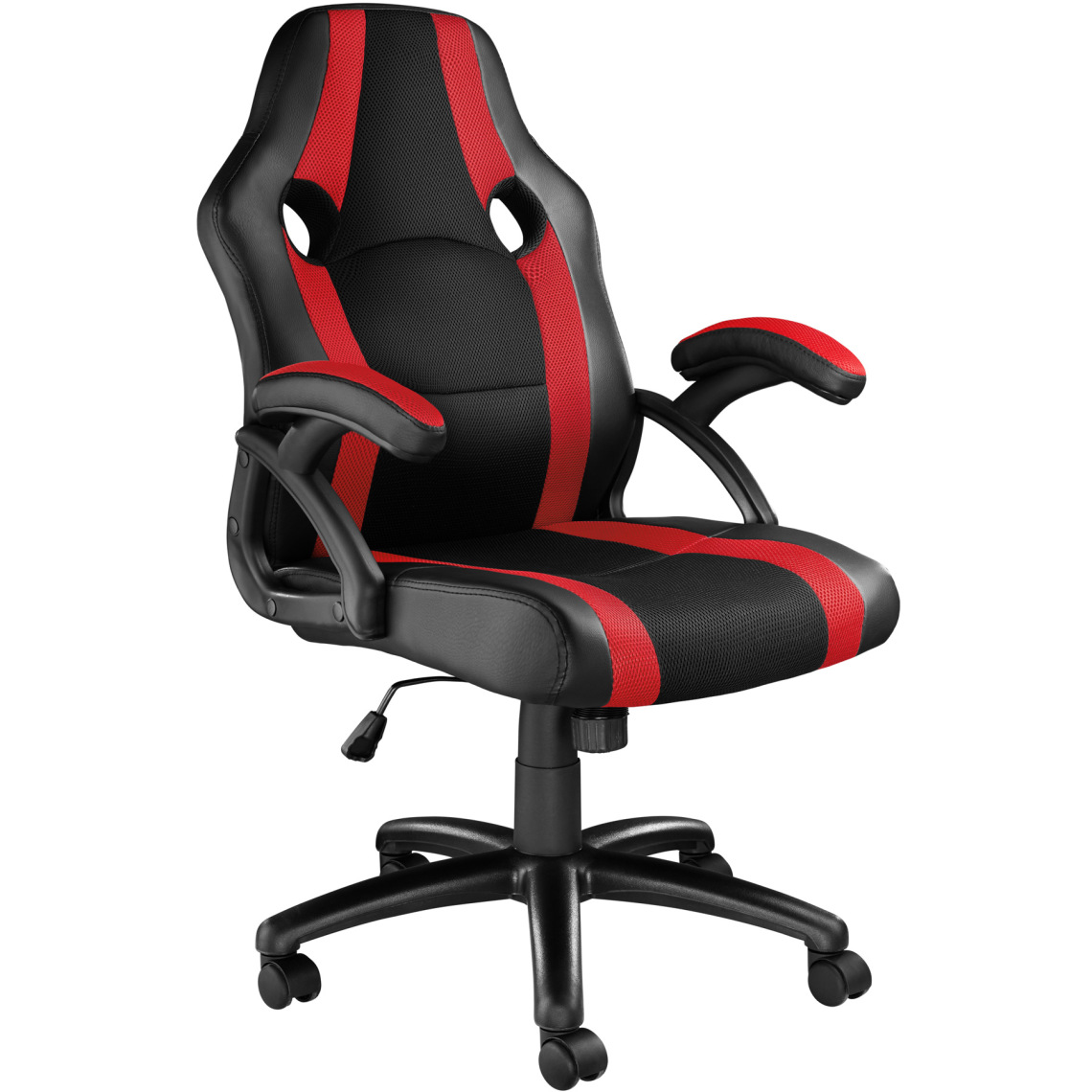 Tectake - Chaise gamer BENNY - noir/rouge - Chaises