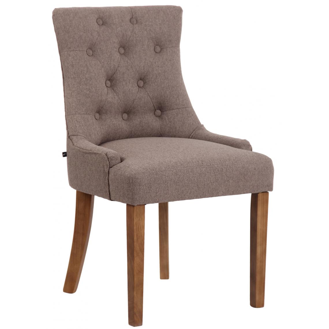 Icaverne - Splendide Chaise de salle à manger tissu Avarua antique-light couleur taupe - Chaises