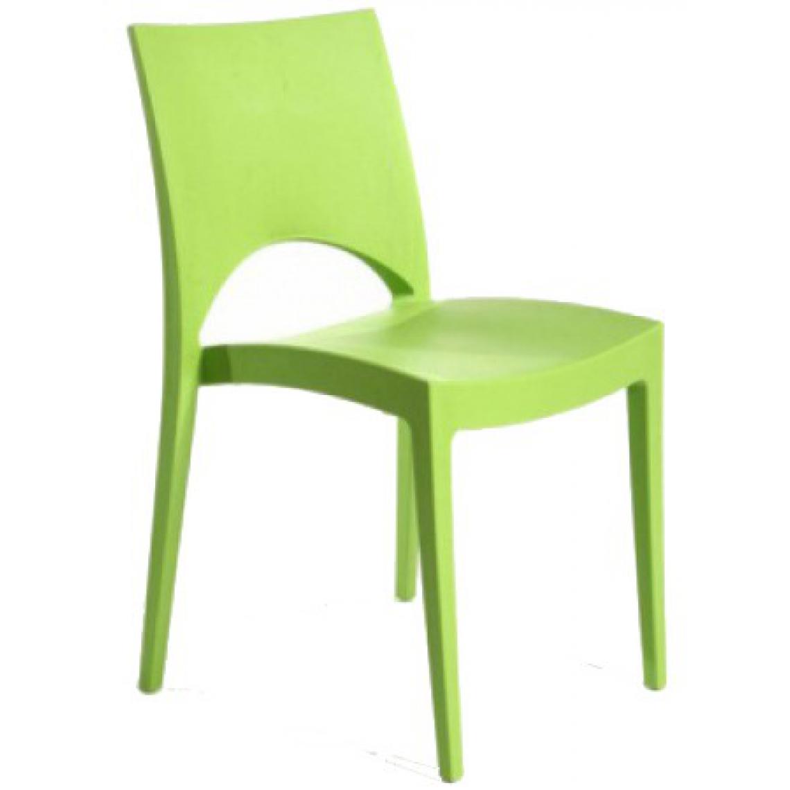 3S. x Home - Chaise Design Verte Pomme VENISE - Chaises