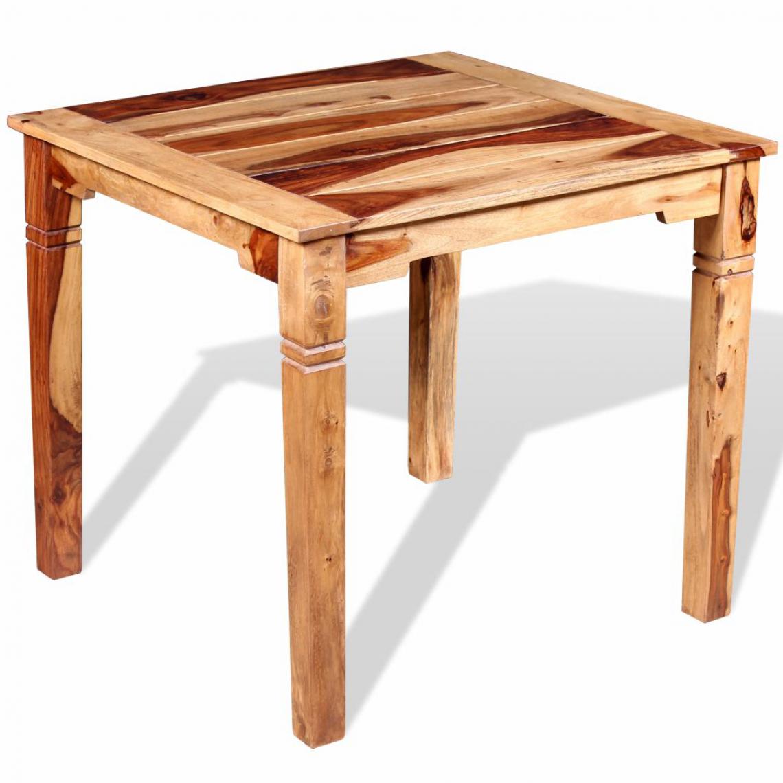 Chunhelife - Table de salle à manger Bois massif de Sesham 82 x 80 x 76 cm - Tables à manger