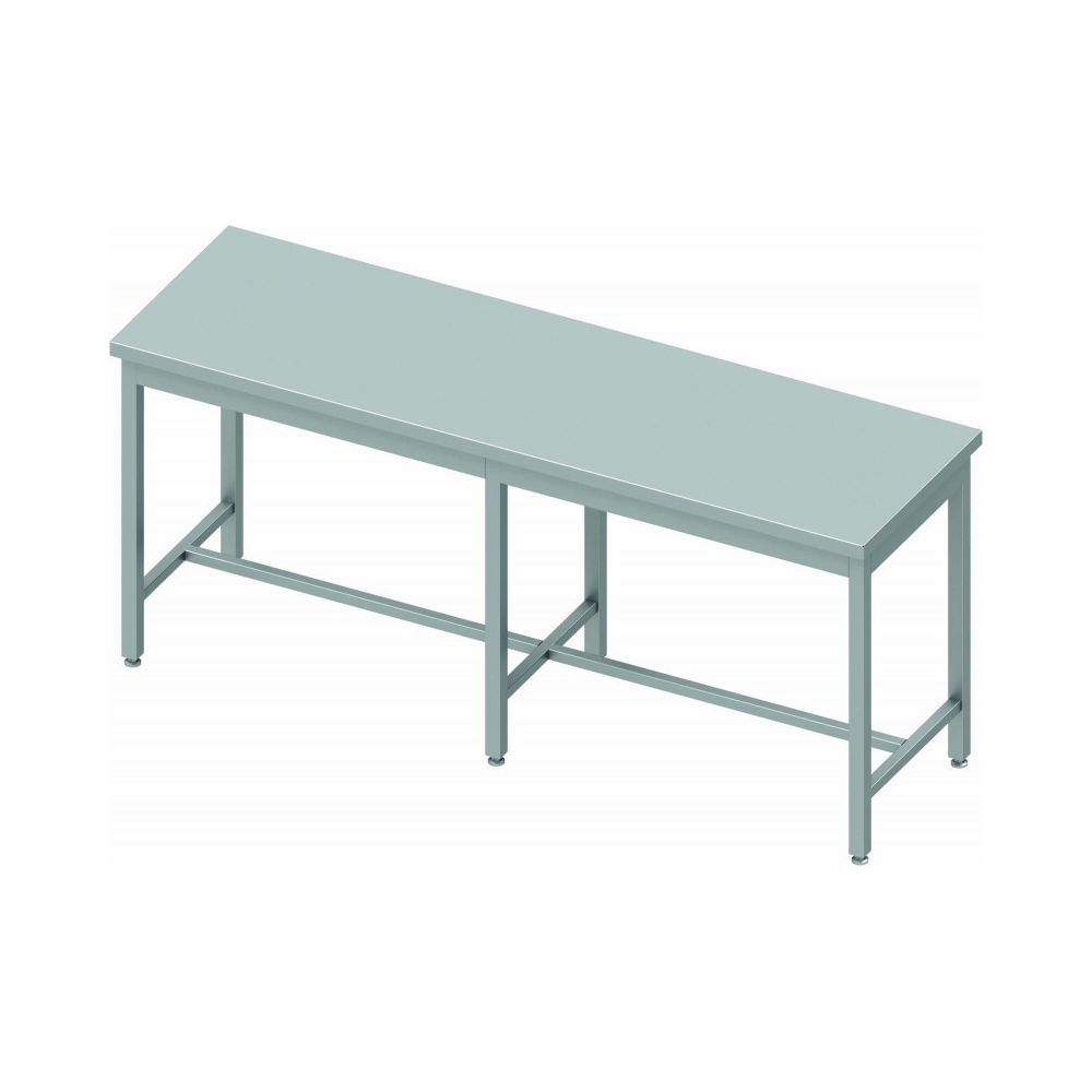 Materiel Chr Pro - Table Inox Professionnelle Centrale - Profondeur 800 - Stalgast - 2600x800 800 - Tables à manger