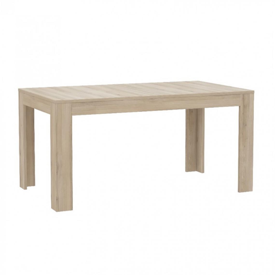 Meubletmoi - Table de repas extensible 160 / 206 cm finition chêne clair - MILENA - Tables à manger