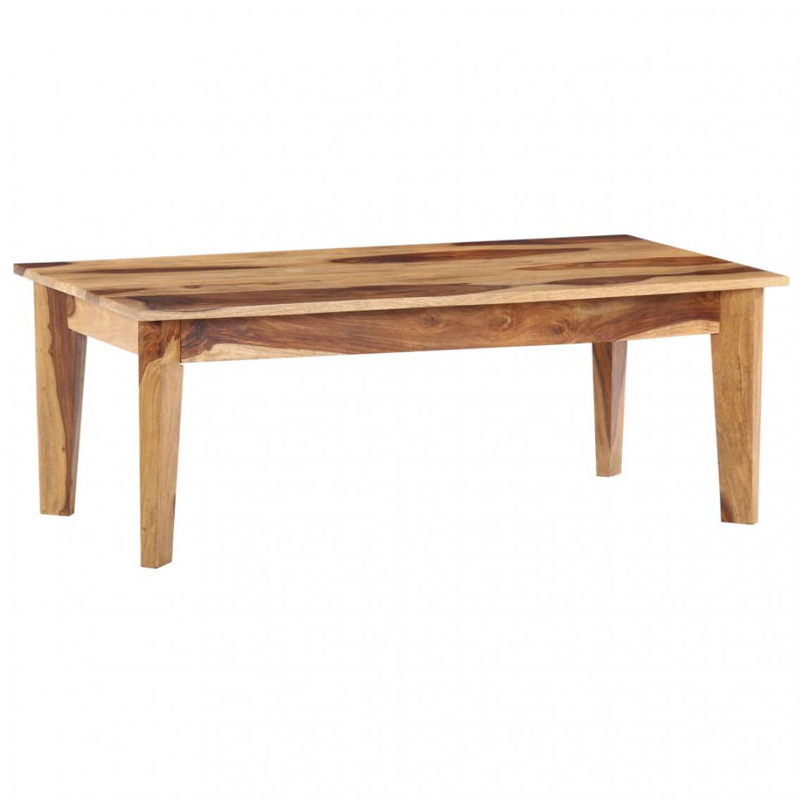 Vidaxl - vidaXL Table basse 110x60x40 cm Bois de Sesham massif - Tables à manger