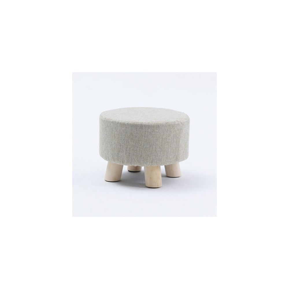 Wewoo - Mode créatif petit tabouret salon maison petite chaise en bois massif gris - Chaises