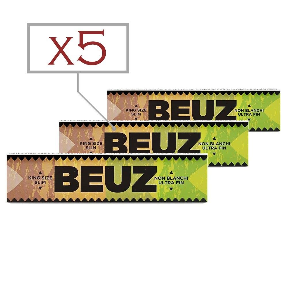marque generique - Feuilles slim Beuz brown par 5 - Cendriers