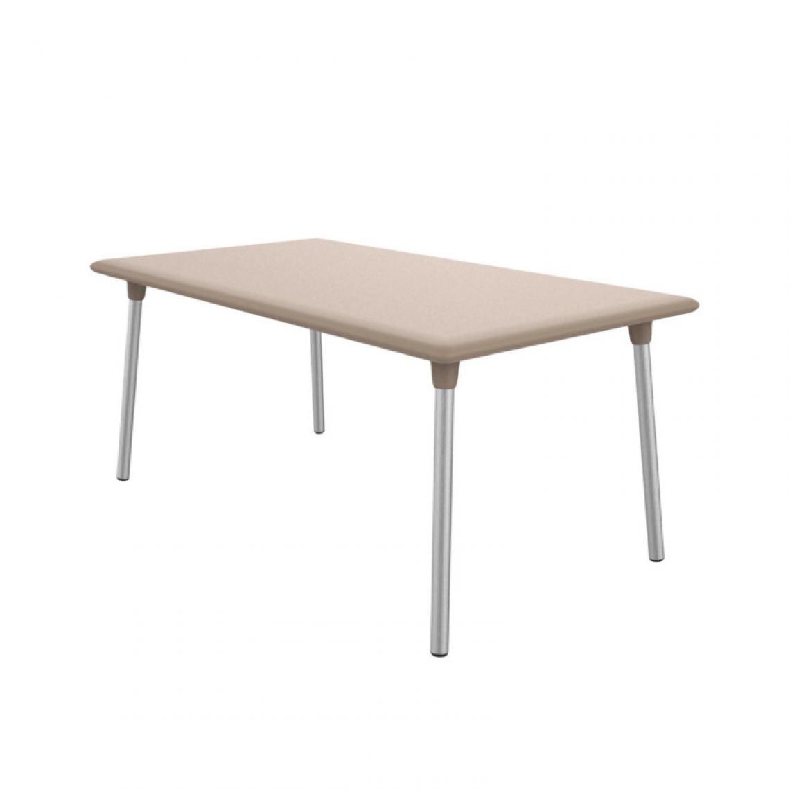 Resol - Table New Flash 160x90 - RESOL - Sablepolypropylène, aluminium anodisé - Tables à manger