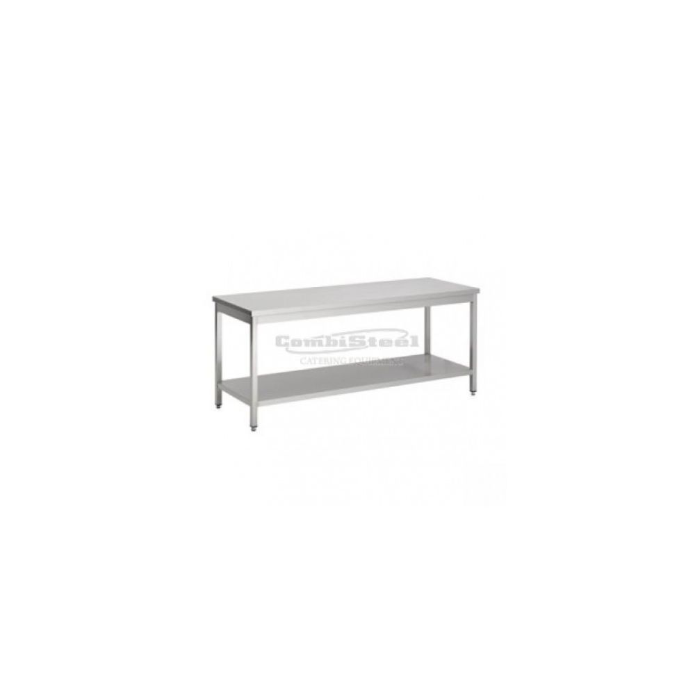 Combisteel - Table Inox Centrale Avec Etagère Soudée - Gamme 800 mm - Combisteel - 2000x800 800 - Tables à manger