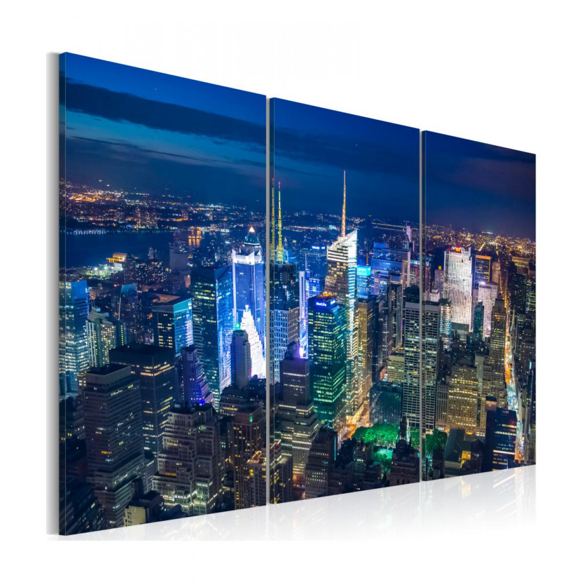 Artgeist - Tableau - Vue aérienne de la ville de New York 60x40 - Tableaux, peintures