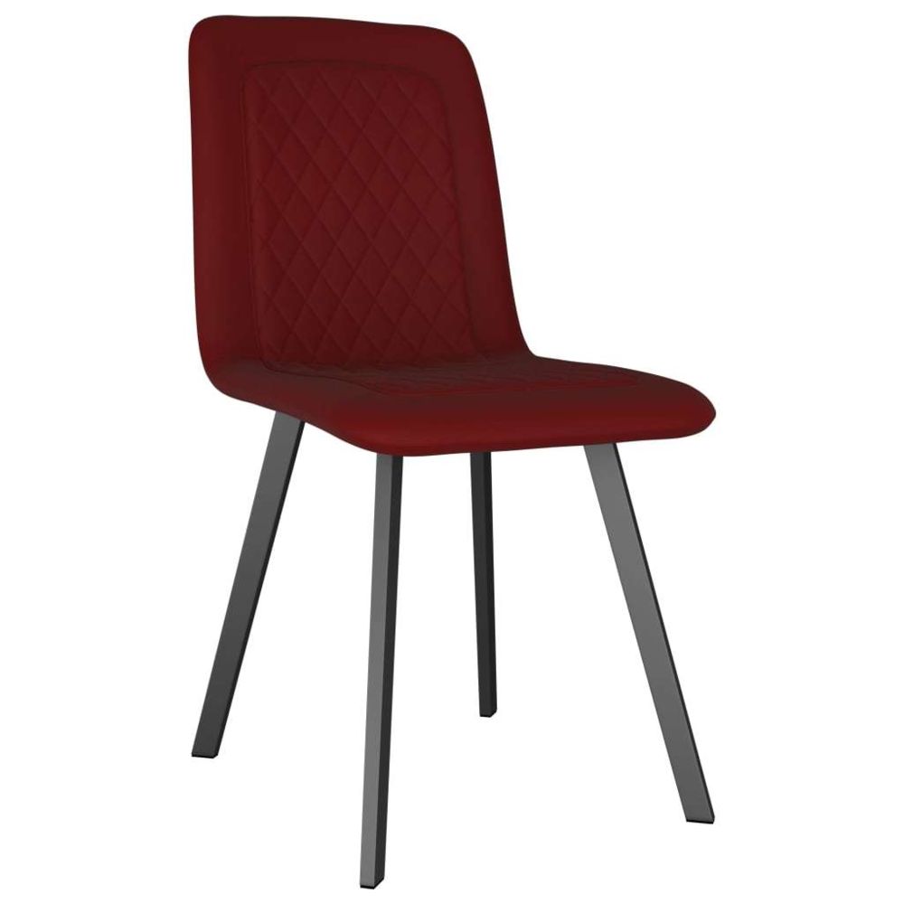 marque generique - Icaverne - Chaises de cuisine gamme Chaises de salle à manger 6 pcs Rouge Velours - Chaises