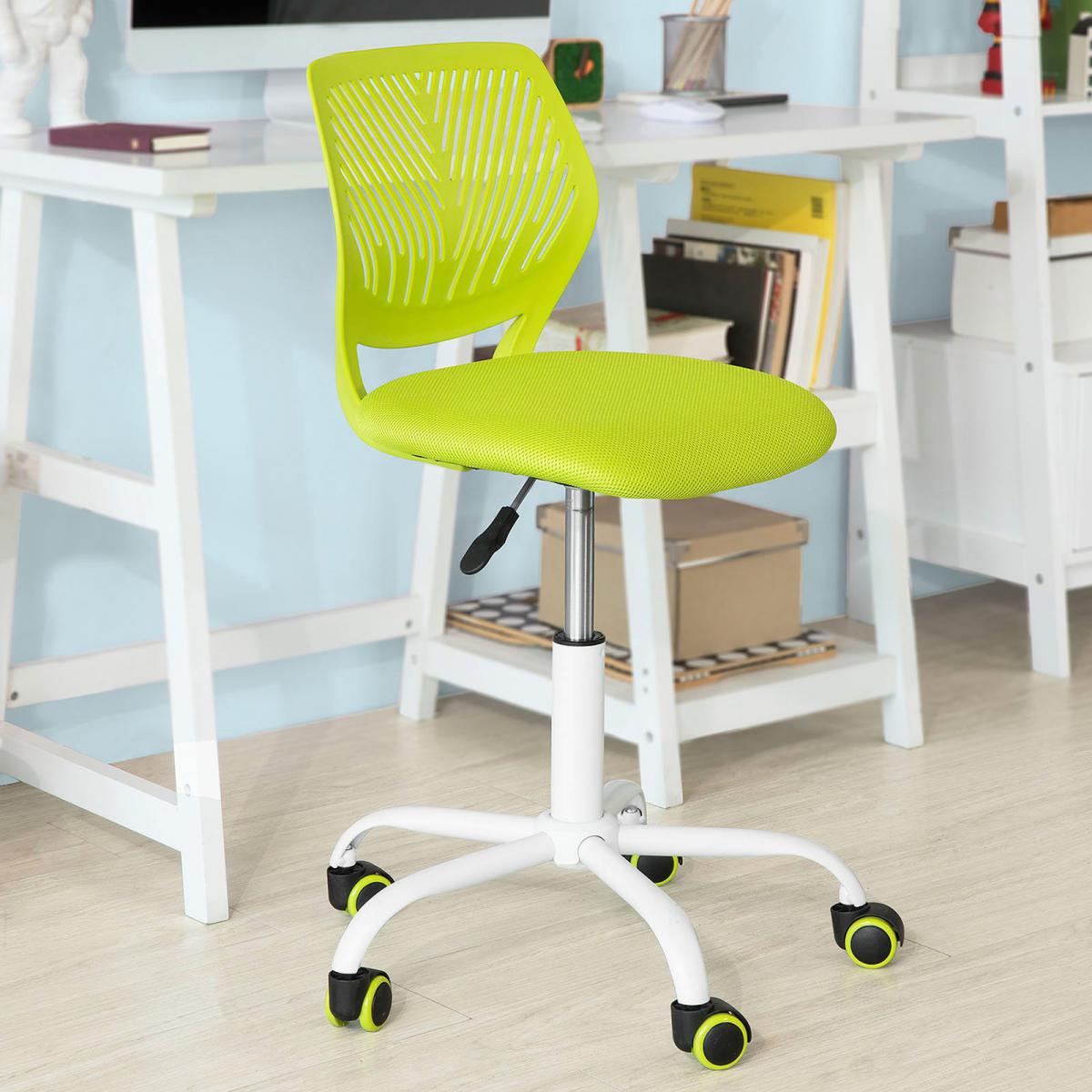 Sobuy - SoBuy® FST64-GR Chaise de Bureau Ergonomique Fauteuil Pivotant Chaise pour Ordinateur Hauteur Réglable -Vert - Chaises