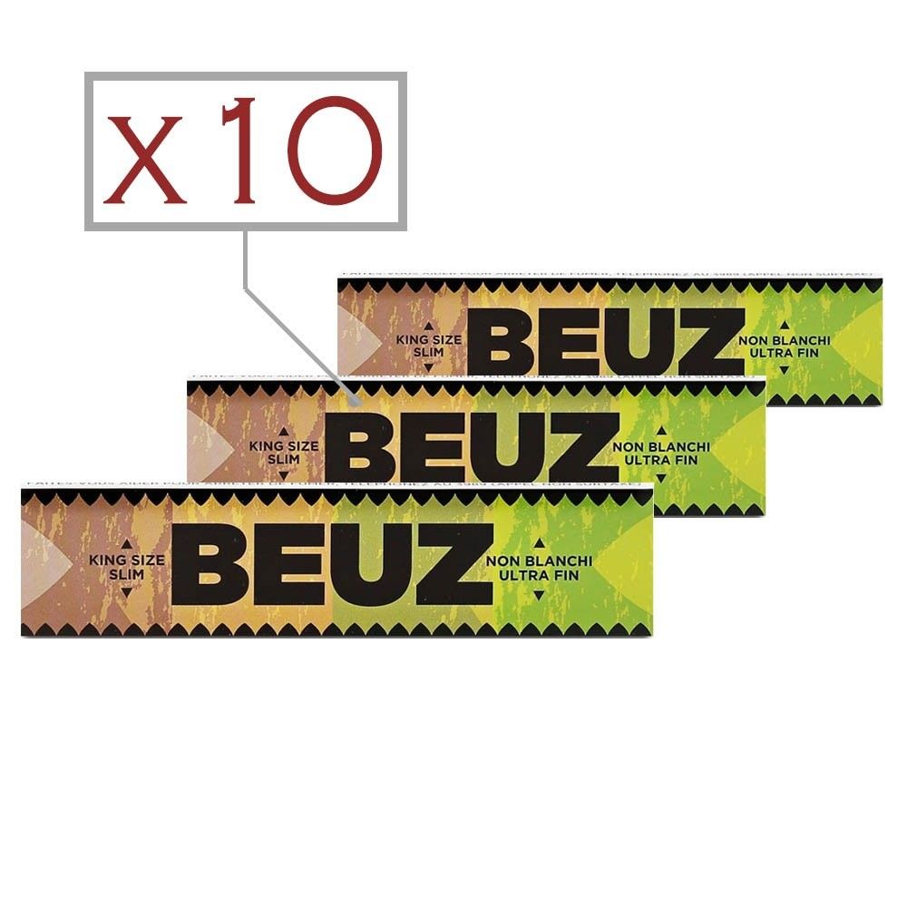 marque generique - Feuilles slim Beuz brown par 10 - Cendriers