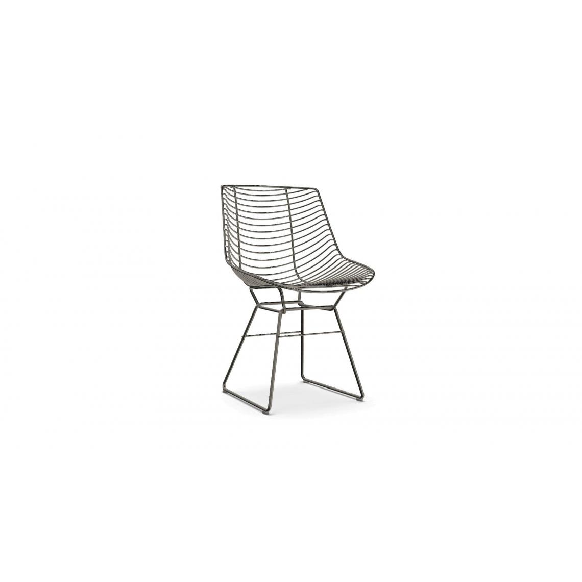 Mdf Italia - Chaise Flow Filo - bronze - sans coussins de siège/dossier - Chaises