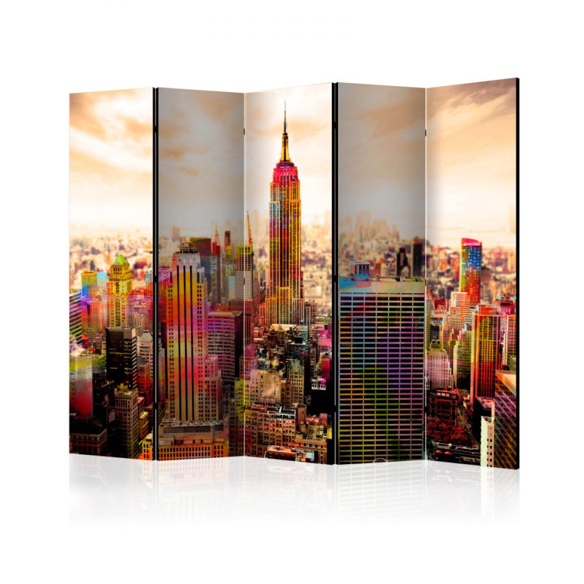 Artgeist - Paravent 5 volets - Colors of New York City III II [Room Dividers] 225x172 - Paravents
