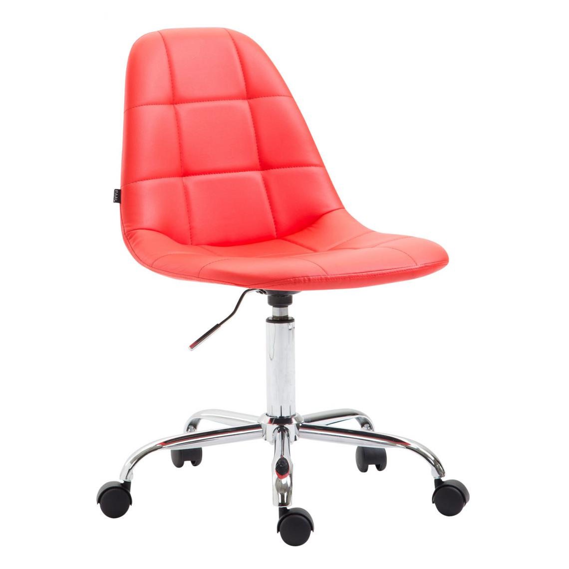 Icaverne - Moderne Chaise de bureau serie Sucre simili cuir couleur rouge - Chaises