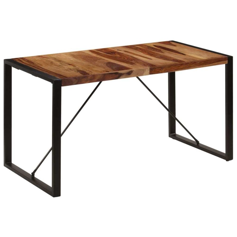 Vidaxl - vidaXL Table de salle à manger 140x70x75 cm Bois de Sesham massif - Tables à manger