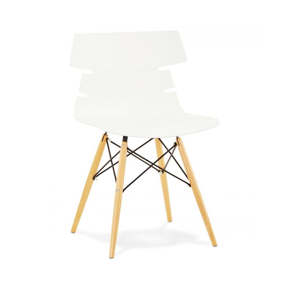 Kokoon Design - Chaise design STRATA WHITE 48x50x82 cm - Chaises