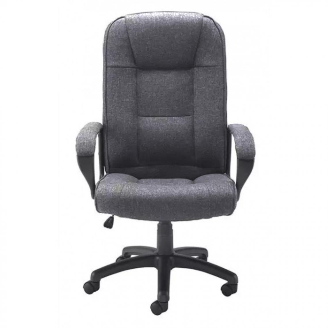 Hucoco - DAMASKE - Fauteuil de bureau ergonomique - Hauteur ajustable - Avec accoudoirs - Chaise de bureau pivotante - Gris - Chaises