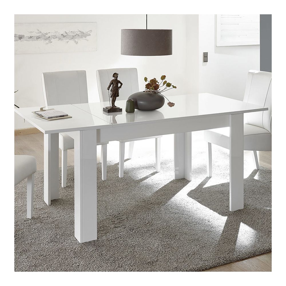 Happymobili - Table 180 extensible blanche design SERENA - Tables à manger