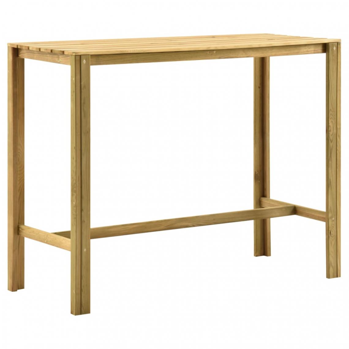 Vidaxl - vidaXL Table de bar 140x60x110 cm Bois de pin imprégné - Tables à manger