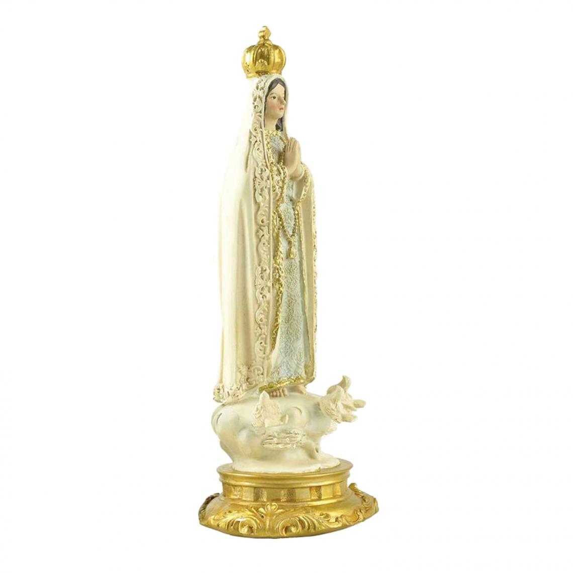 marque generique - Bienheureuse Vierge Marie Fatima Statue Jardin Sculpture Art Décor Religieux Catholique Figurine Cadeau de Table Décoratif - Objets déco