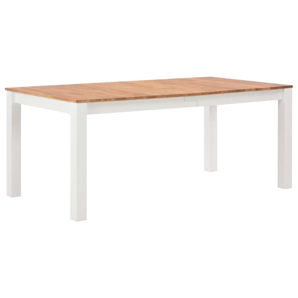 Uco - UCO Table de salle à manger 180x90x74 cm Bois de chêne solide - Tables à manger