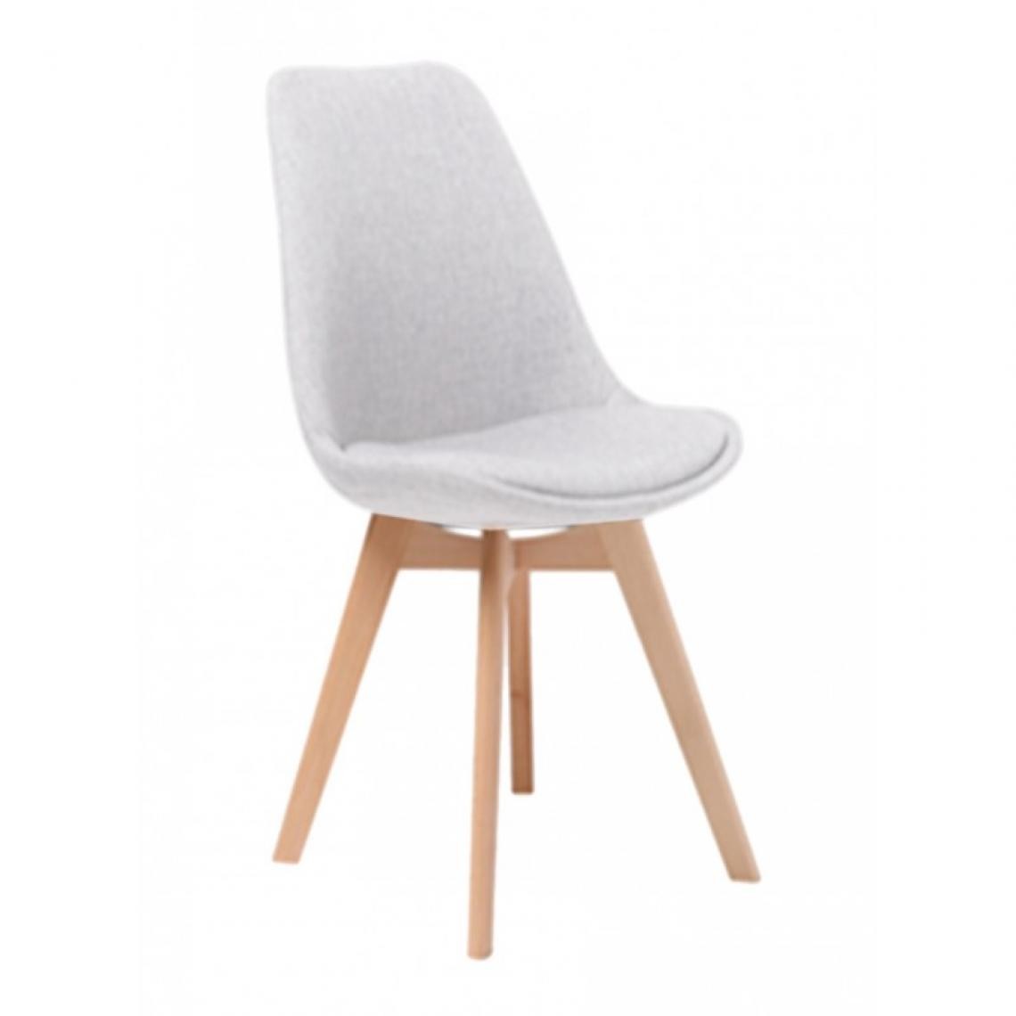Webmarketpoint - Chaise blanche de bureau design moderne tissu cm 54 x 48 x 84 h - Chaises