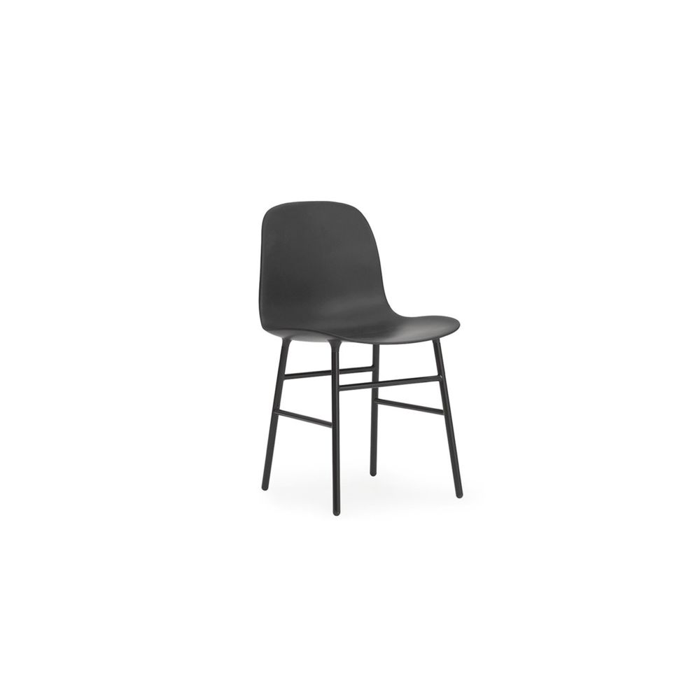 Normann Copenhagen - Chaise Form avec structure en métal - noir - Chaises
