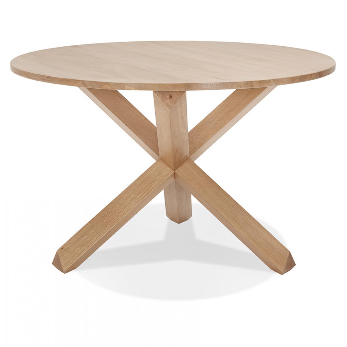 Alterego - Table ronde en chêne massif 'FATY' design - Tables à manger