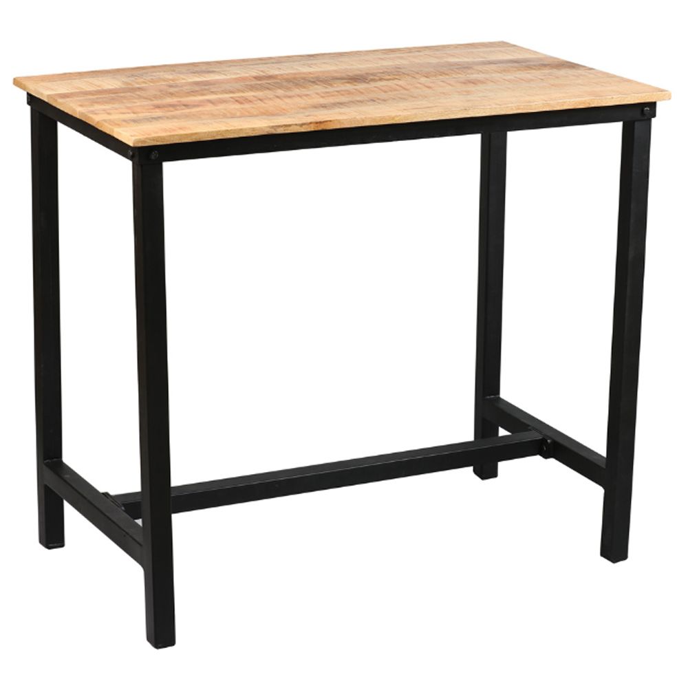 Pegane - Table mange-debout en acier et palissandre massif - Dim : L.120 x P.70 x Ht.105cm -PEGANE- - Tables à manger