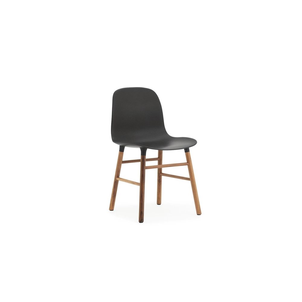 Normann Copenhagen - Chaise Form avec structure en bois - Noyer - noir - Chaises